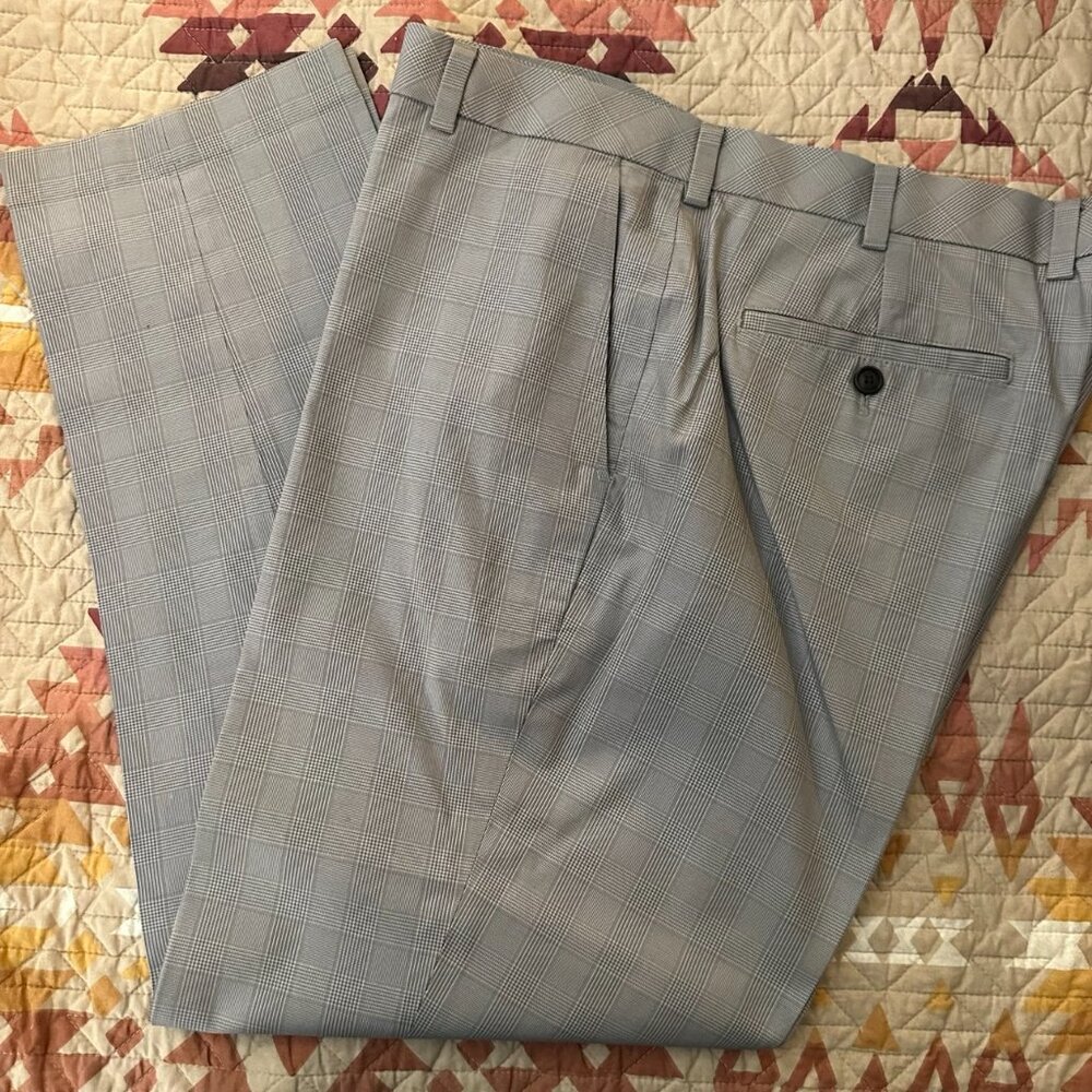 Brooks Brothers Gray Plaid Chinos